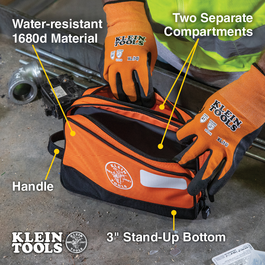 Klein Tools Double Zipper Bag from GME Supply